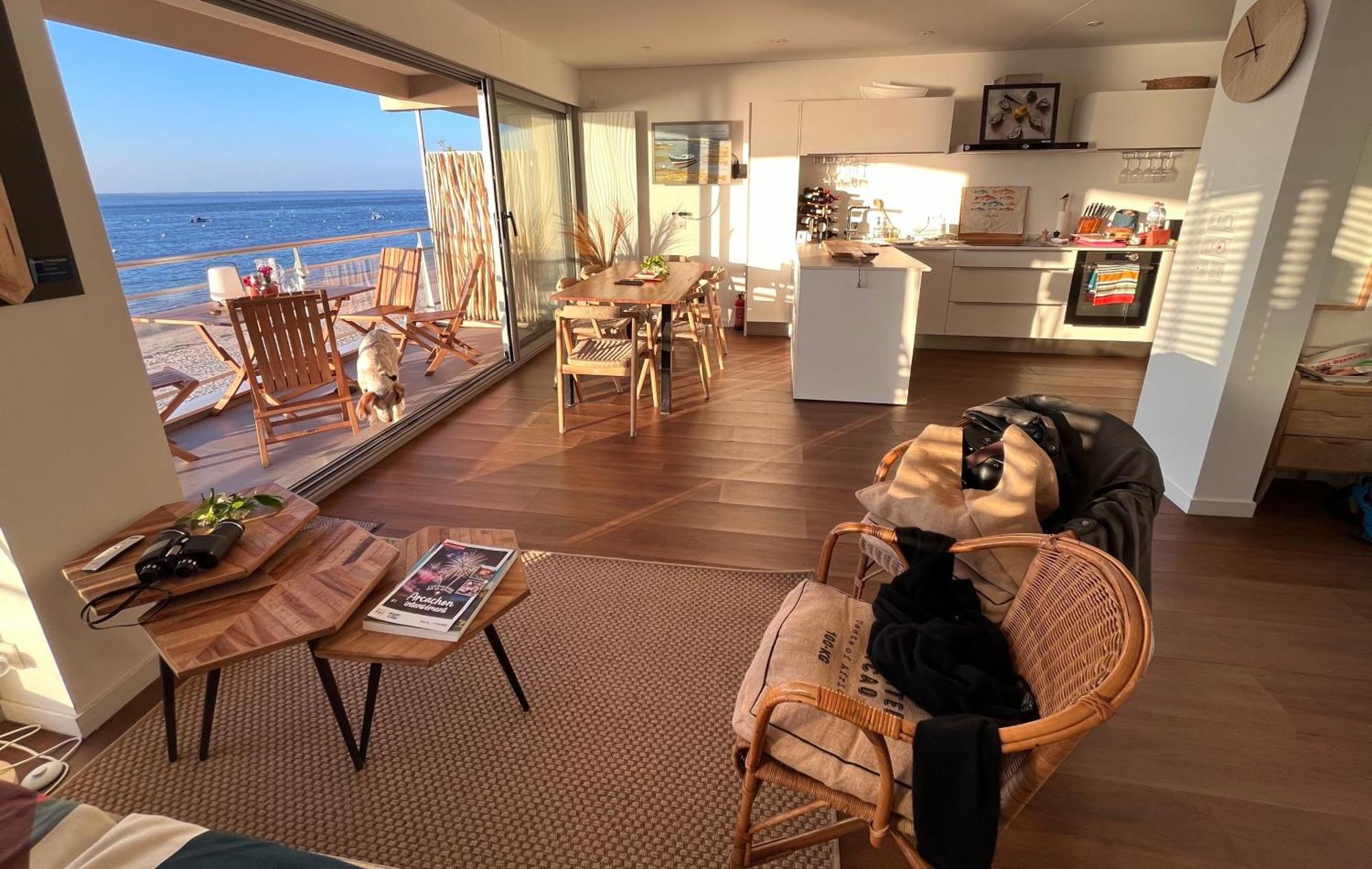 Premiere Ligne Acces Prive Et Direct A La Plage Vue Mer Arcachon Exterior foto