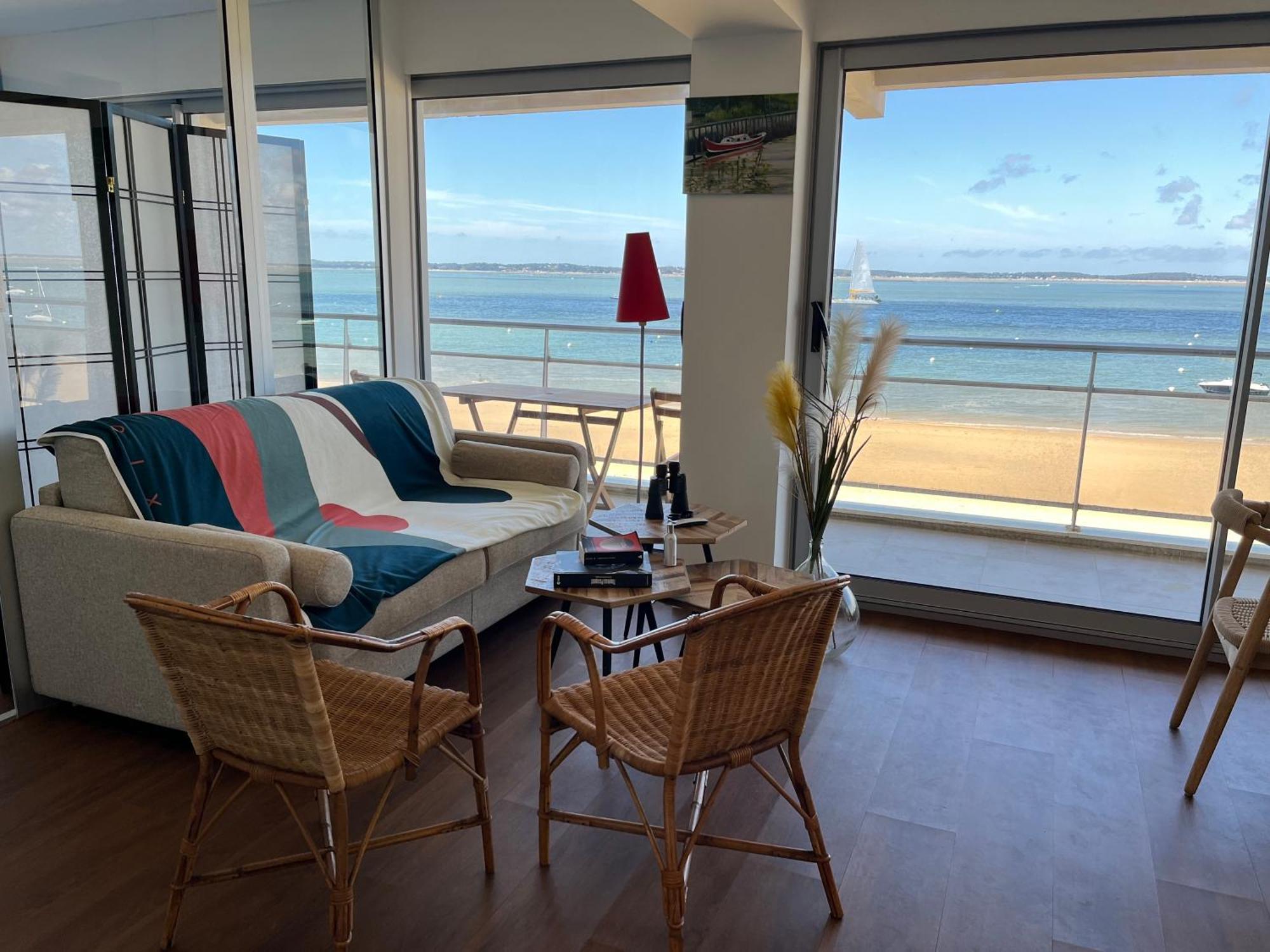 Premiere Ligne Acces Prive Et Direct A La Plage Vue Mer Arcachon Exterior foto